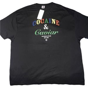 Crooks N Castles Cocaine N Caviar TShirt Black